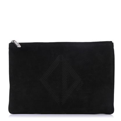 Christian Dior Suede Zip Pouch Black 1 of 8