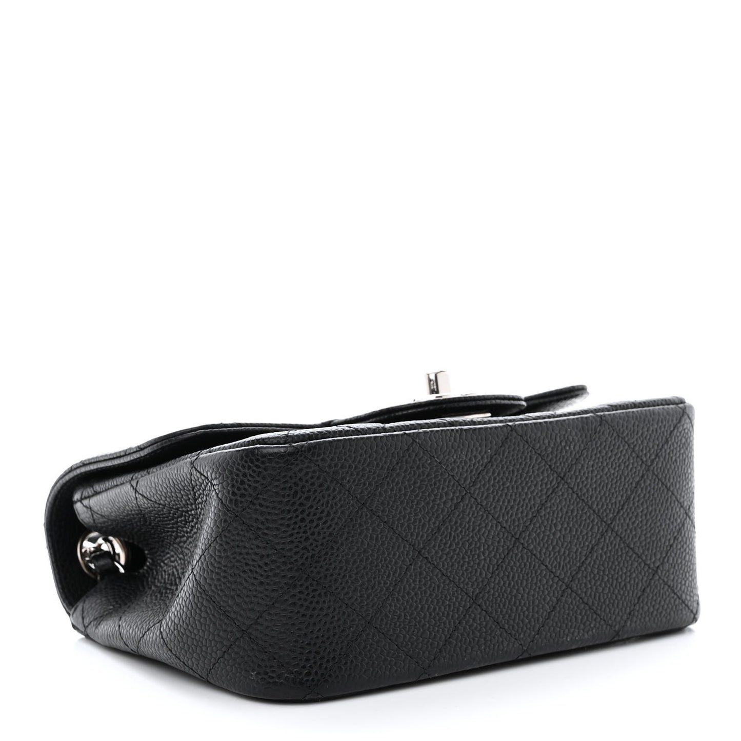 Caviar Quilted Mini Square Flap Black