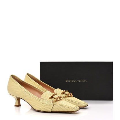 Bottega Veneta Embossed Madame Pumps 40.5 Vanilla 8 of 8