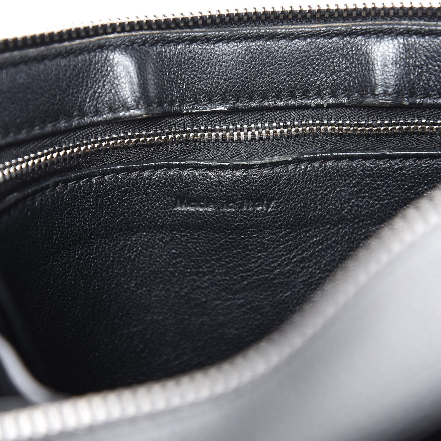 Celine Drummed Calfskin Small Edge Shoulder Bag Black 7 of 10