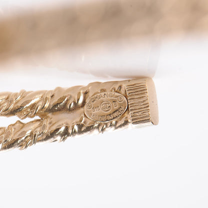 Chanel Metal Twist CC Bracelet Gold Silver 5 of 5