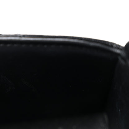 Chanel Shiny Calfskin Quilted Top Handle Box Bag Black 11 of 15