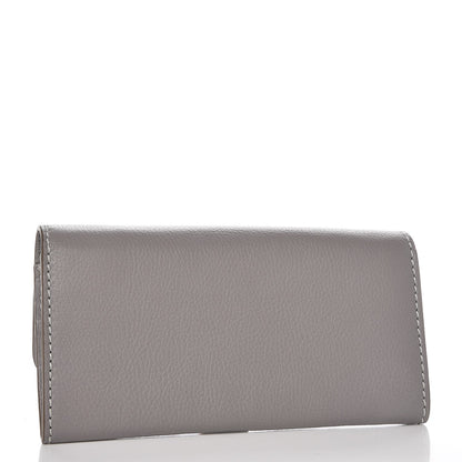 Chloe Calfskin Marcie Continental Flap Wallet Cashmere Grey 3 of 7