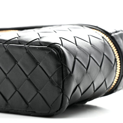 Bottega Veneta Calfskin Intrecciato Bang Bang Vanity Case Black 18 of 19