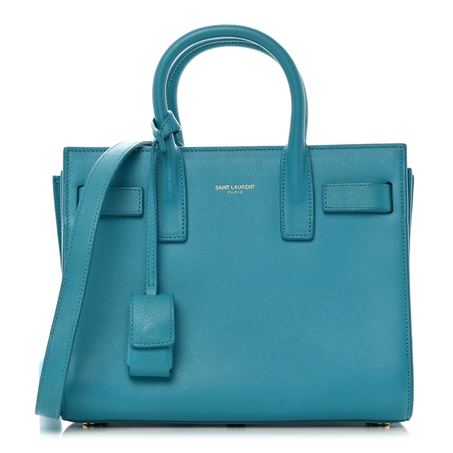 Calfskin Nano Sac De Jour Turquoise