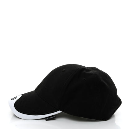 Balenciaga Cotton BB Mode Cap L Black White 4 of 10