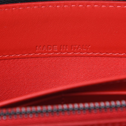Christian Louboutin Calfskin Ecusson Panettone Zip Around Wallet Cafe 7 of 7