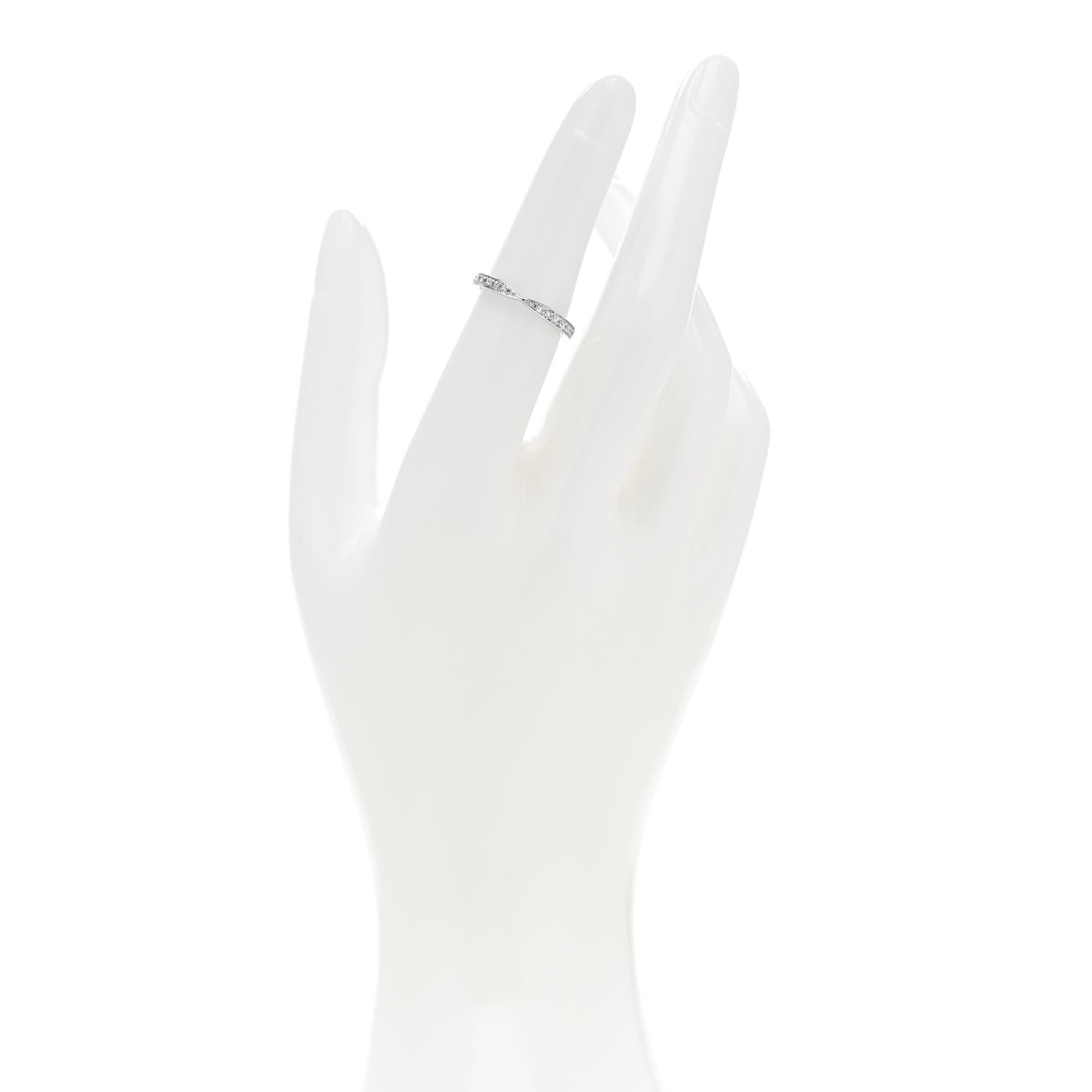 Tiffany Platinum Diamond Harmony Bead-Set Band Ring 50 5.5 2 of 5