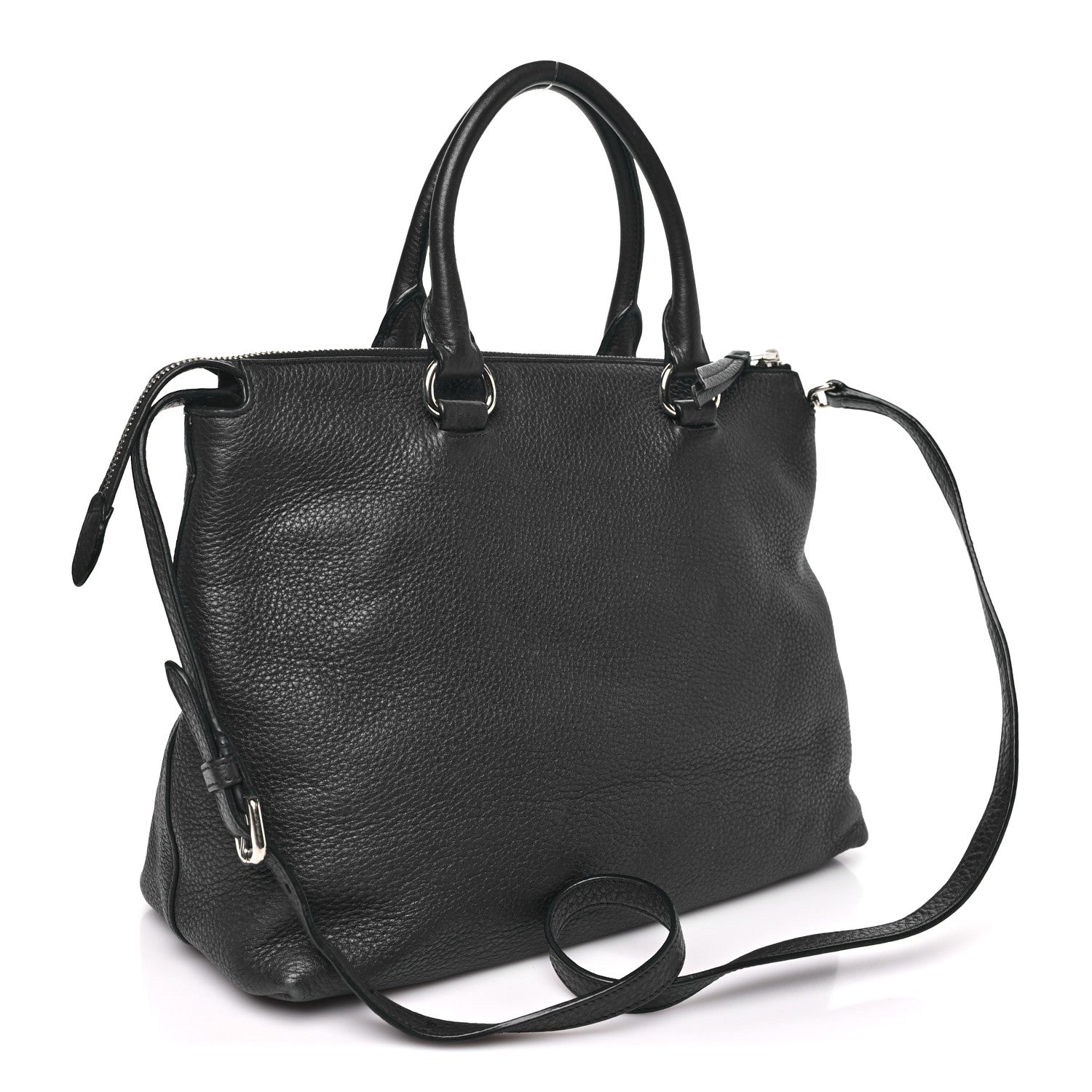 Prada Vitello Phenix Satchel Baltico 3 of 11