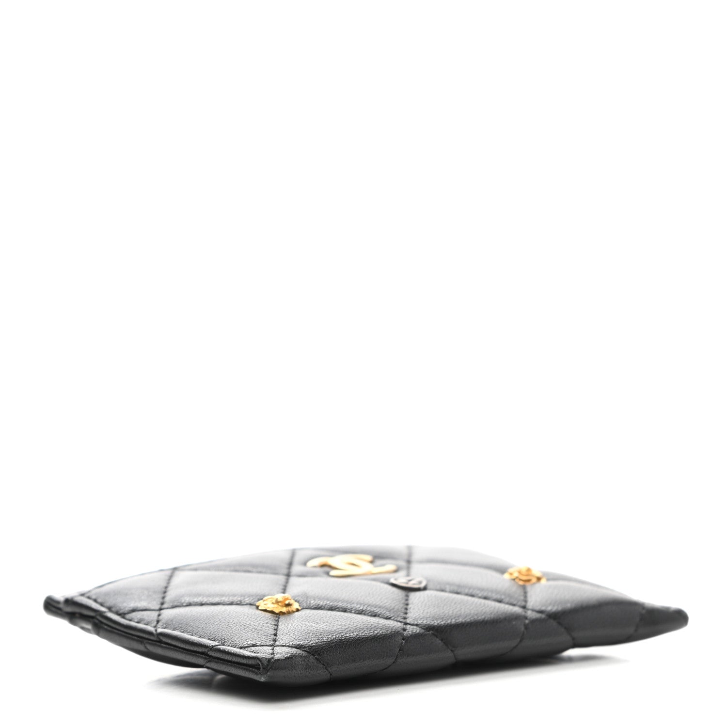 Chanel Lambskin Lucky Charms Card Holder Black 4 of 7