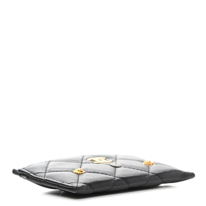 Chanel Lambskin Lucky Charms Card Holder Black 4 of 7