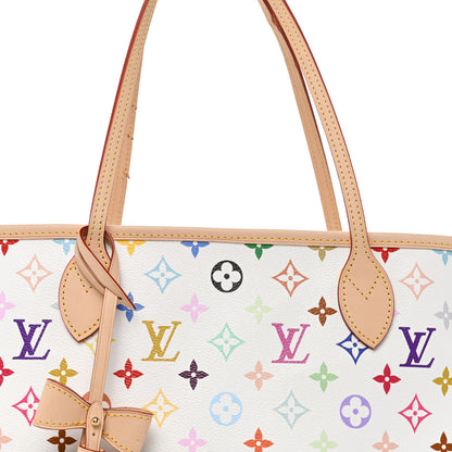 Louis Vuitton LV X TM Monogram Multicolor Neverfull MM White 7 of 10