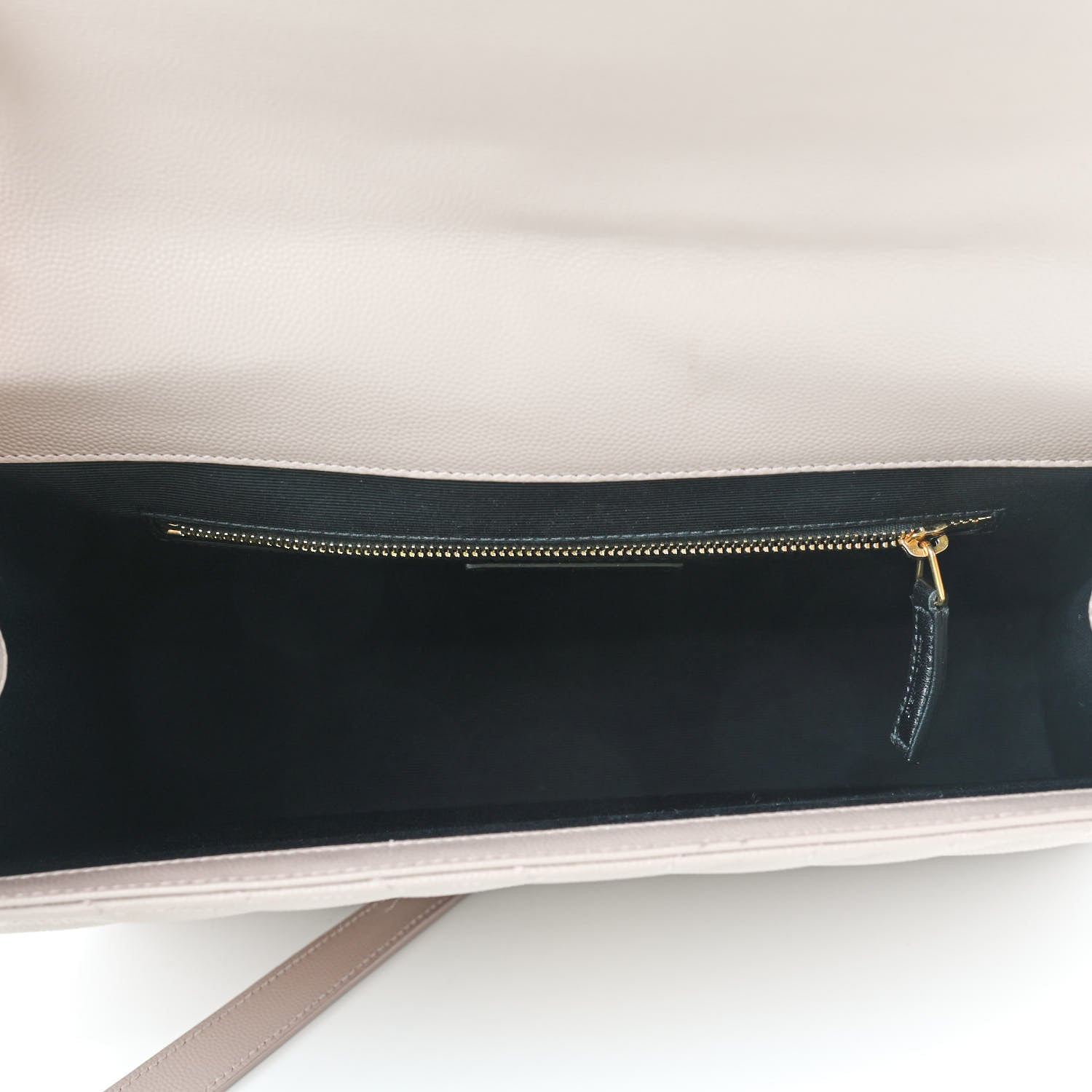 Saint Laurent Grain De Poudre Matelasse Chevron Large Monogram Satchel Rose Antic 5 of 10