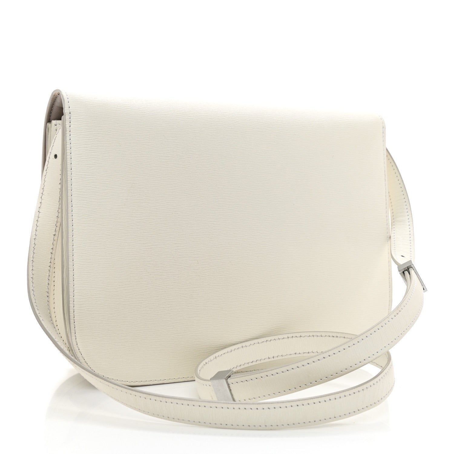 Celine Liege Calfskin Medium Classic Box Flap Bag White 1 of 10