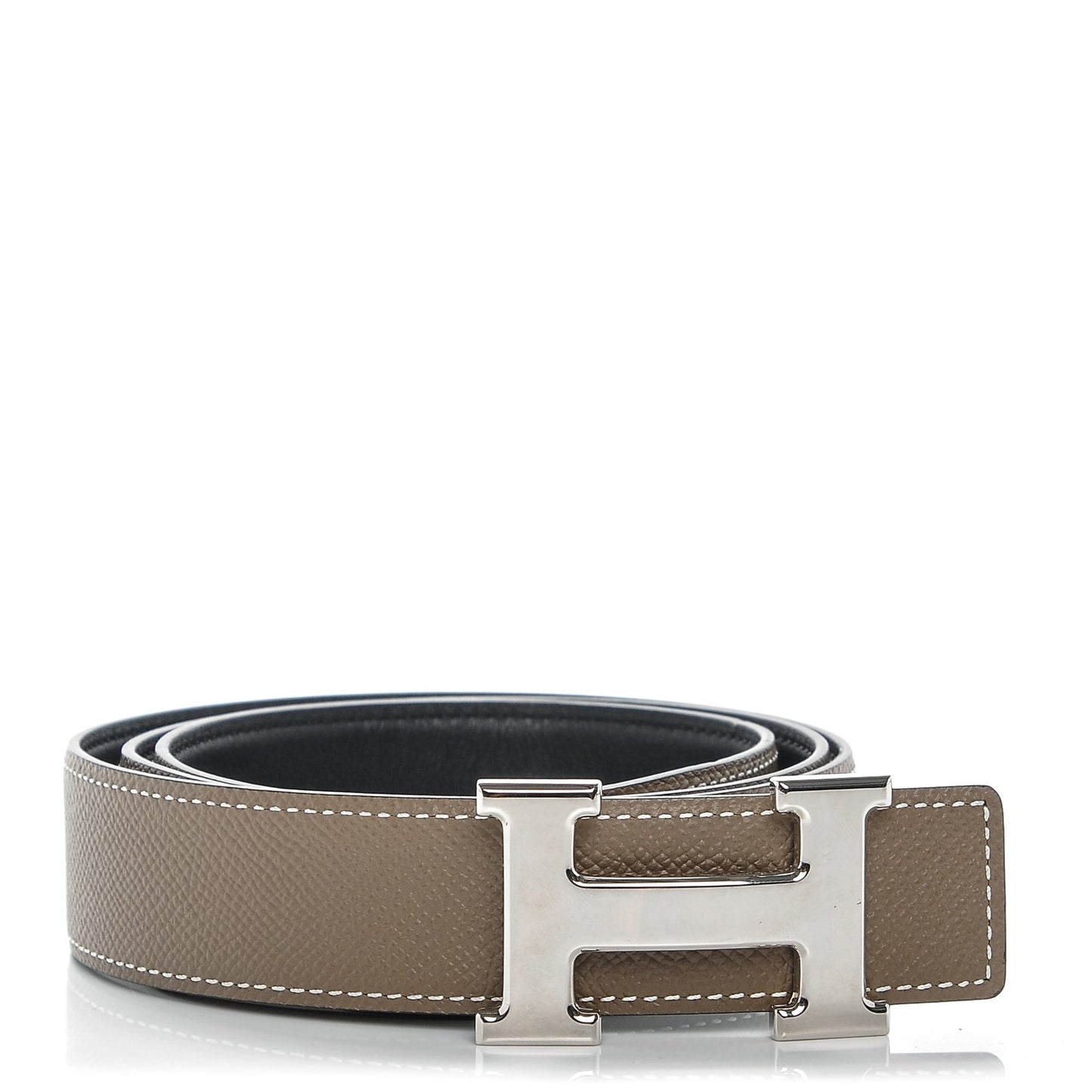 Epsom Swift 32mm H Belt 95 Etoupe Noir