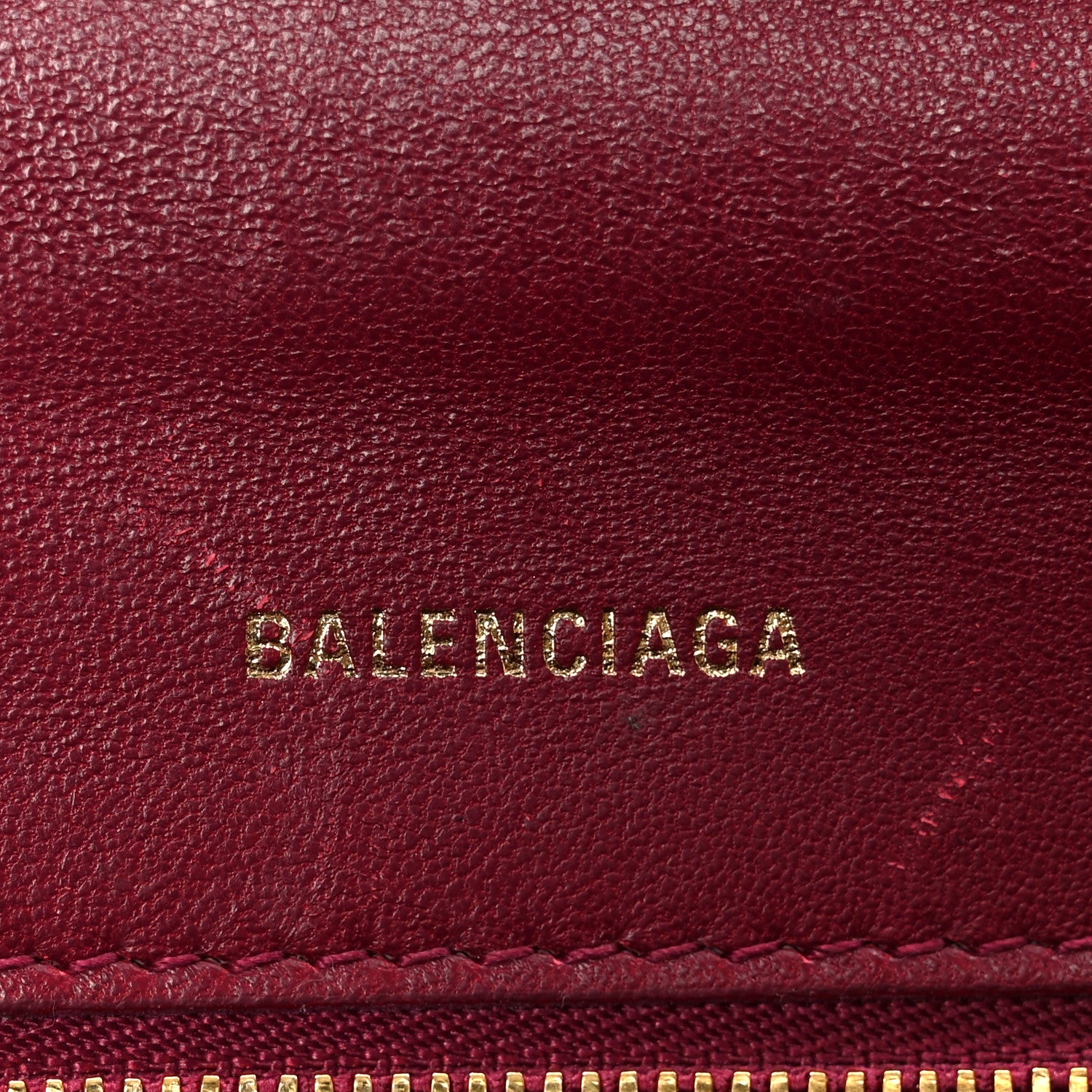 Balenciaga Shiny Calfskin Crocodile Embossed Small Hourglass Top Handle Bag Raspberry 6 of 12