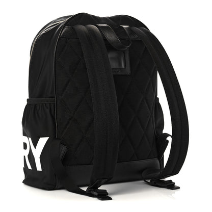 Burberry Nylon Logo Print Backpack Black 3 of 12