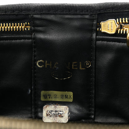 Chanel Caviar CC Vanity Cosmetic Case Black 6 of 9