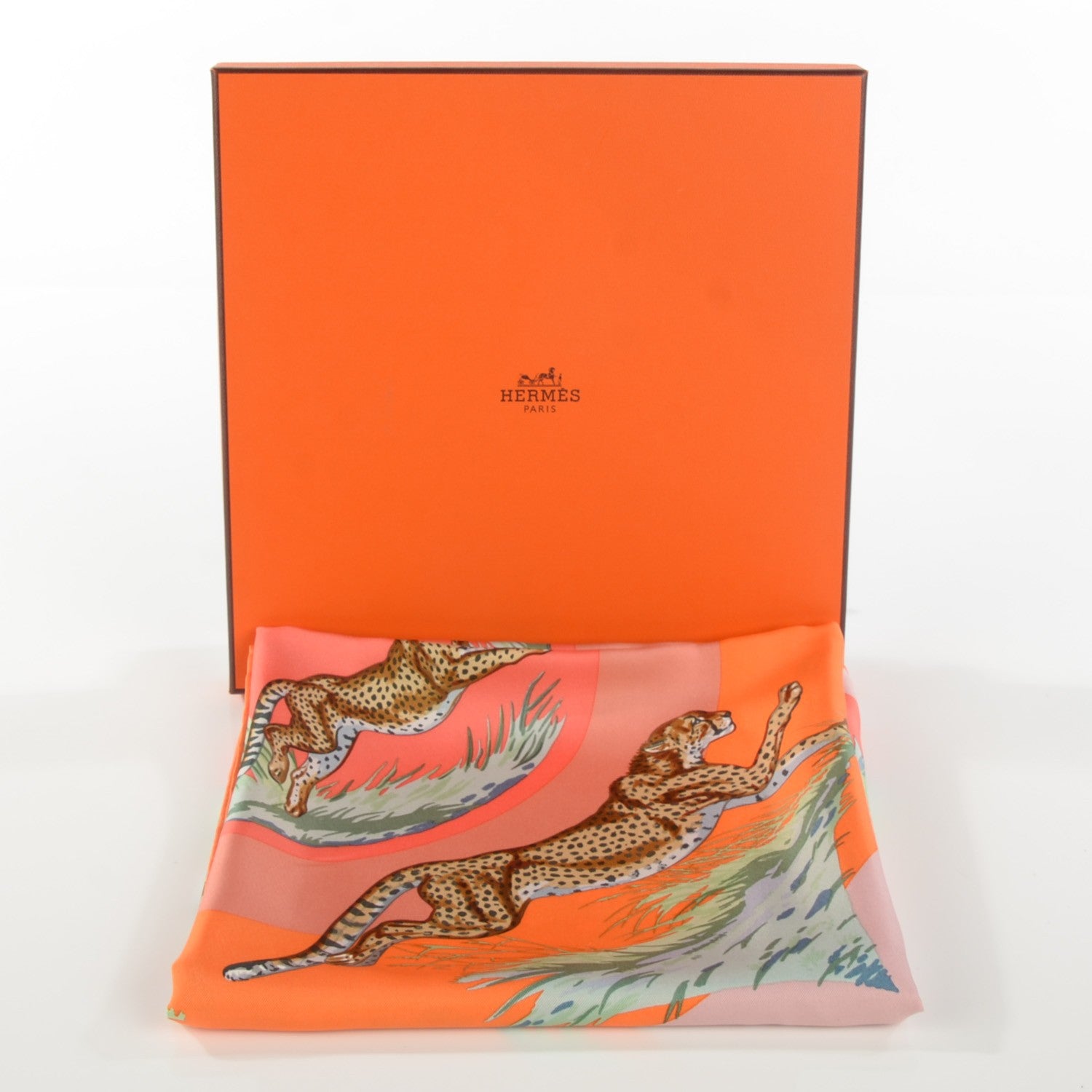 Hermes Silk Guepards Scarf 90 7 of 8