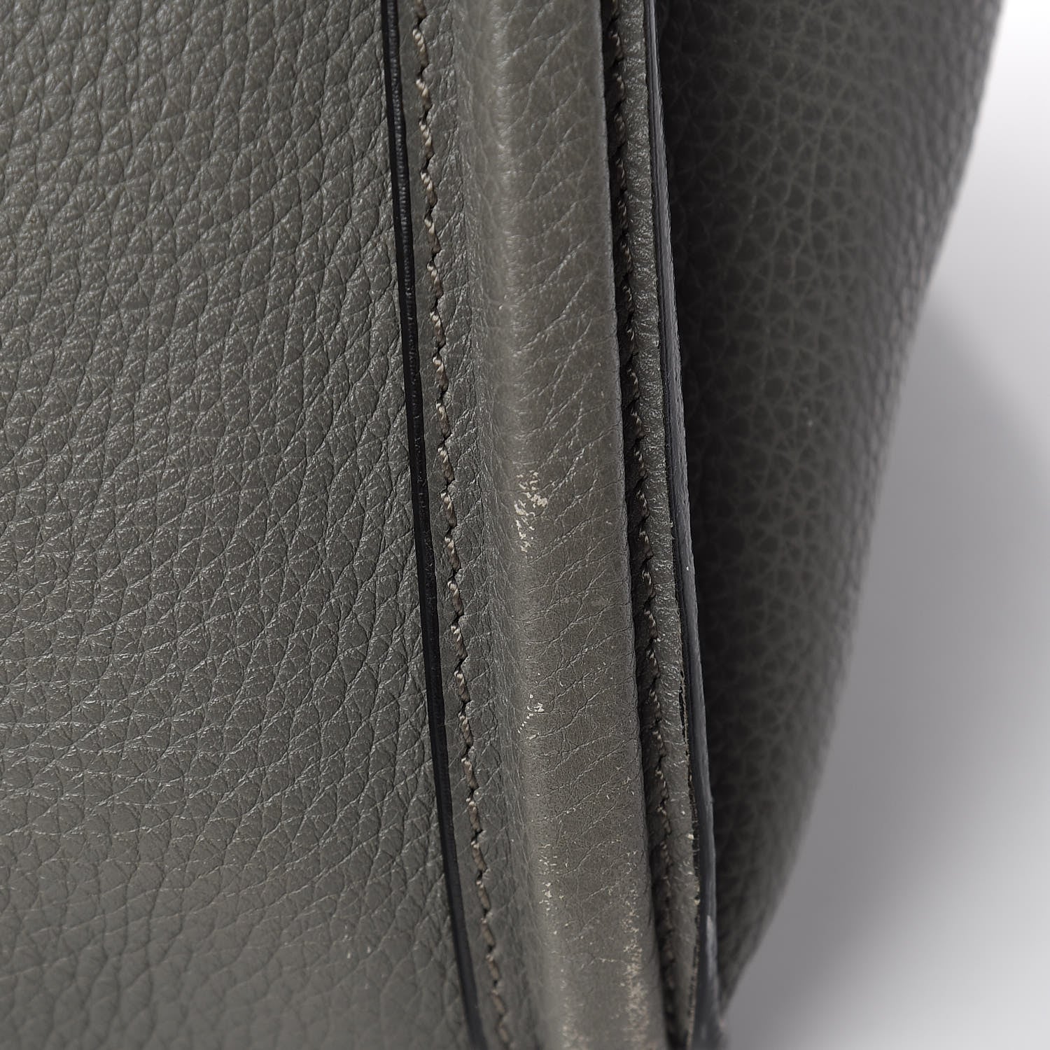 Alexander McQueen Pebbled Calfskin Large Skull Padlock Zip Around Tote Dark Grey 17 of 27