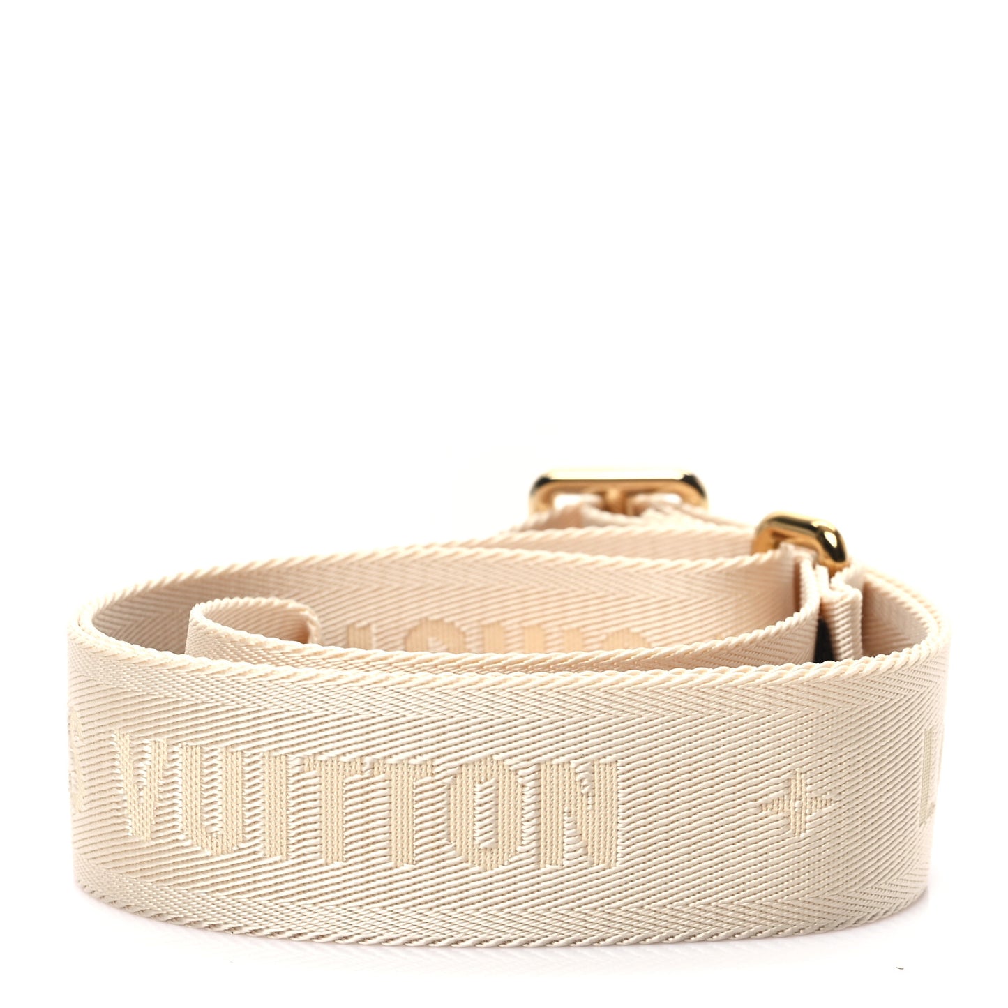 Jacquard Monogram Adjustable Shoulder Strap New Creme