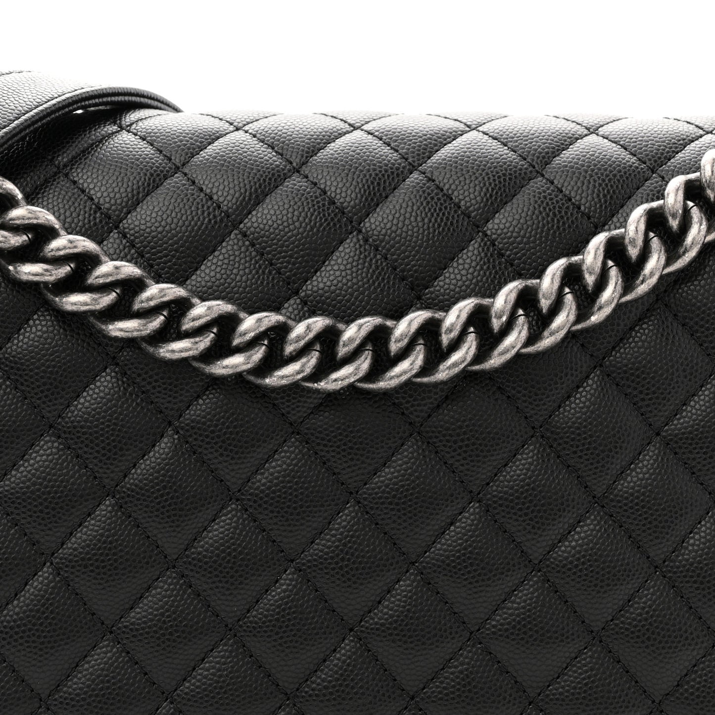 Caviar Quilted New Medium Boy Flap Black