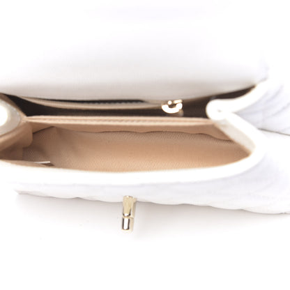Chanel Iridescent Caviar Quilted Extra Mini Coco Handle Flap Ivory 5 of 11