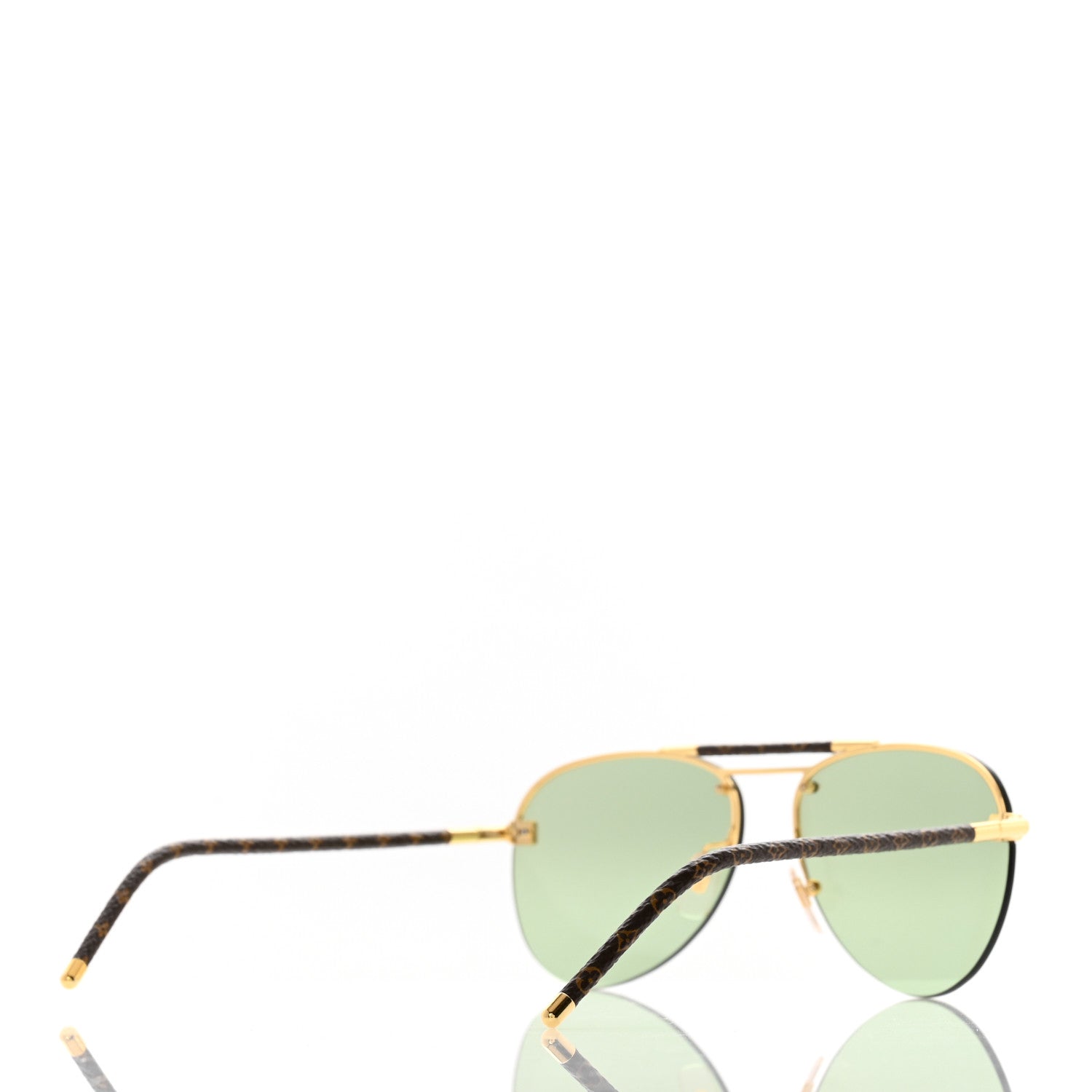 Louis Vuitton Metal Monogram Clockwise Sunglasses Green 4 of 6