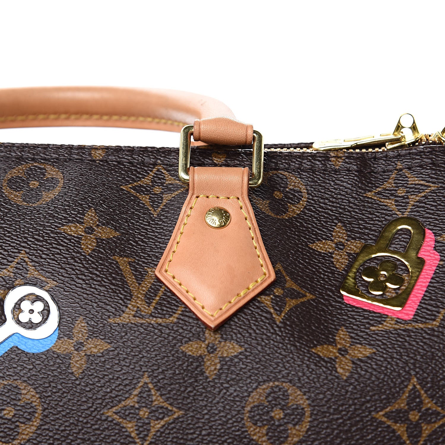 Louis Vuitton Monogram Love Lock Speedy Bandouliere 30 11 of 13