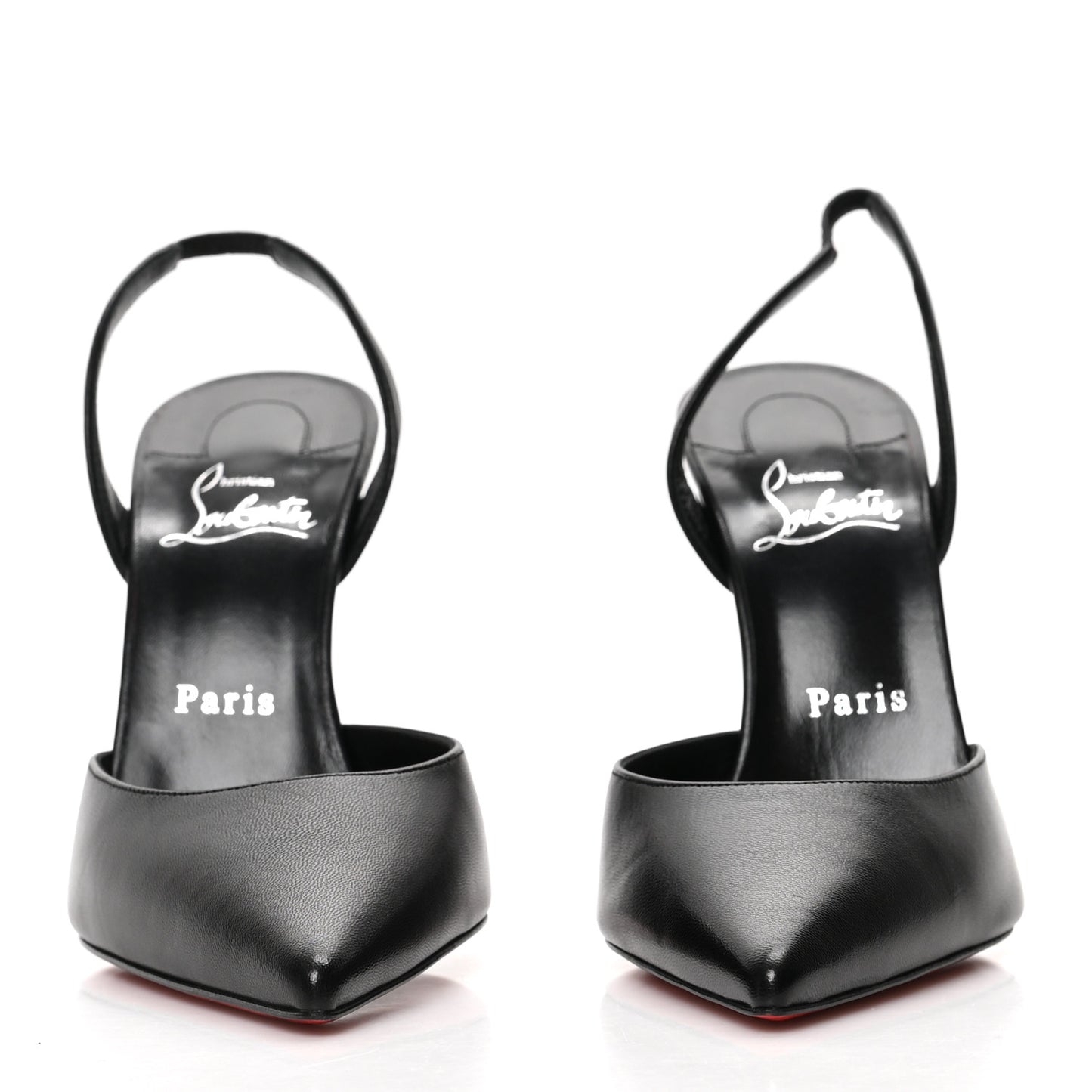 Calfskin O Kate Slingback 100 Pumps 39 Black