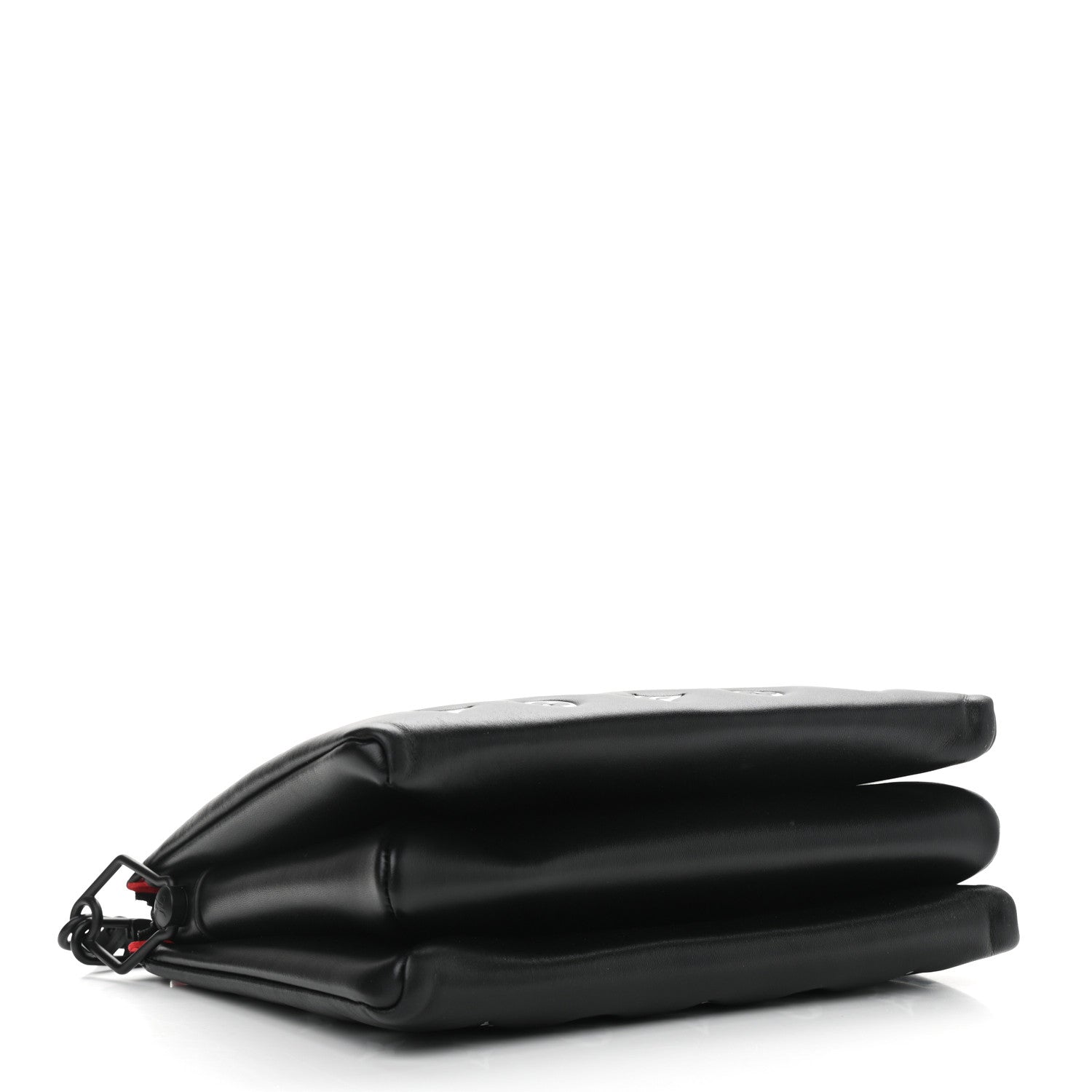 Louis Vuitton Lambskin Embossed Monogram Coussin PM Black White 4 of 9