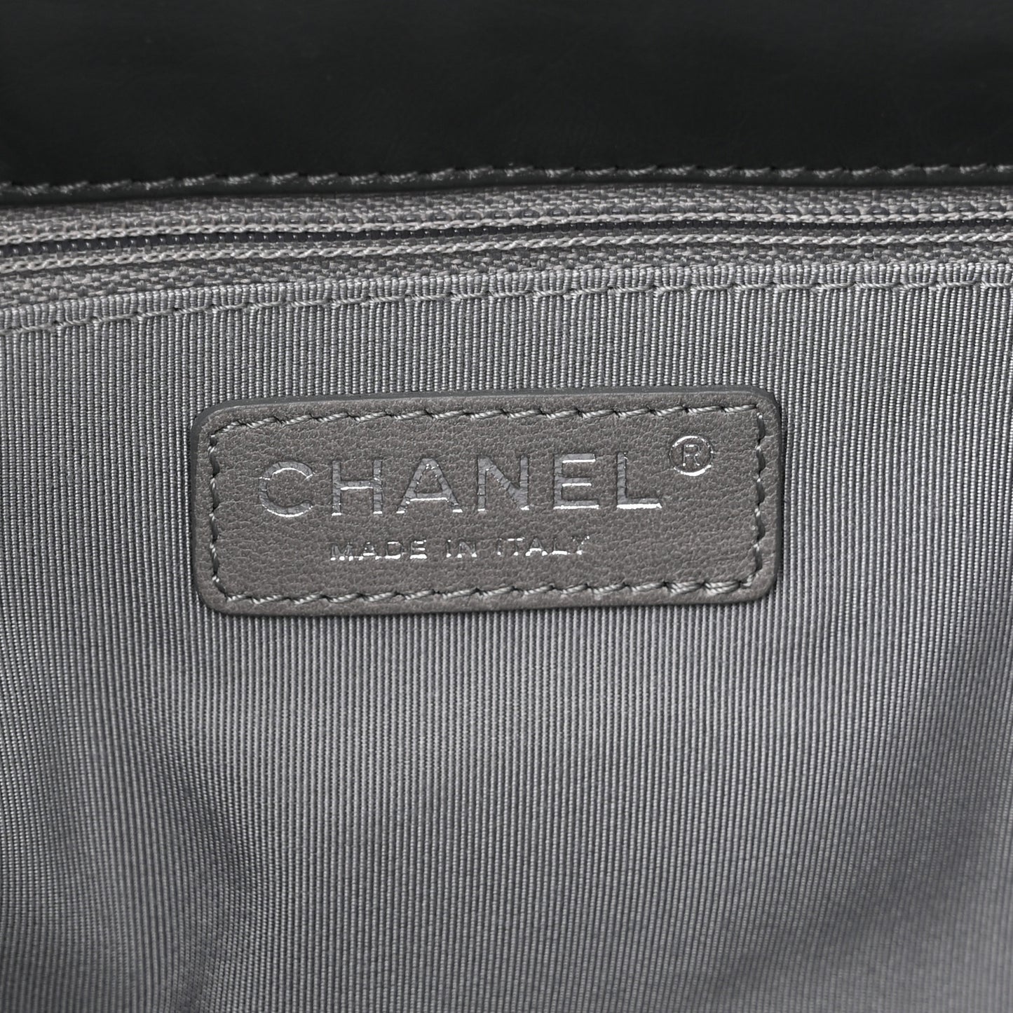 Lambskin Igloo Single Flap Dark Grey