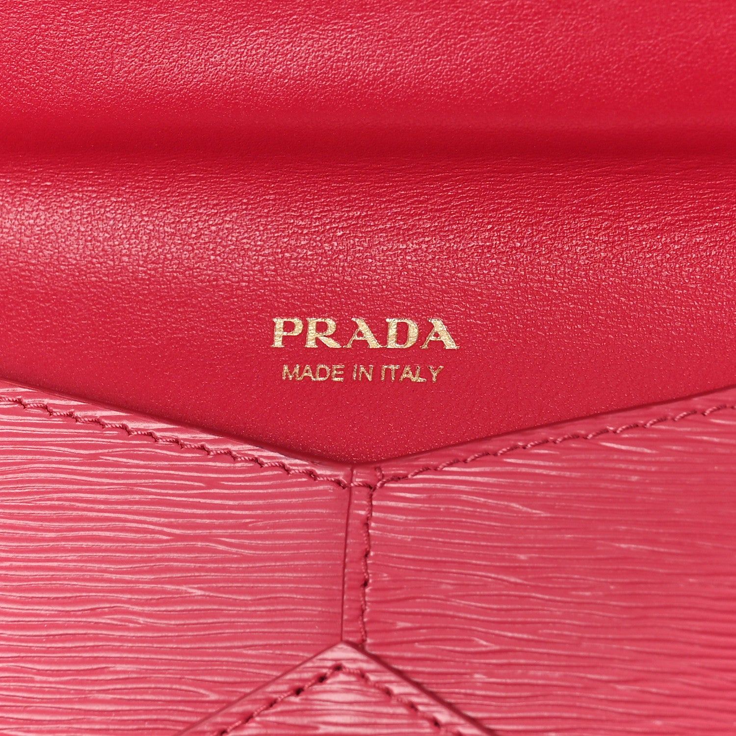 Prada Vitello Move Envelope Wallet Peonia 6 of 9