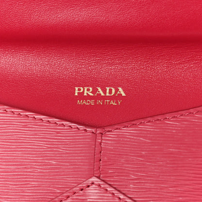Prada Vitello Move Envelope Wallet Peonia 6 of 9