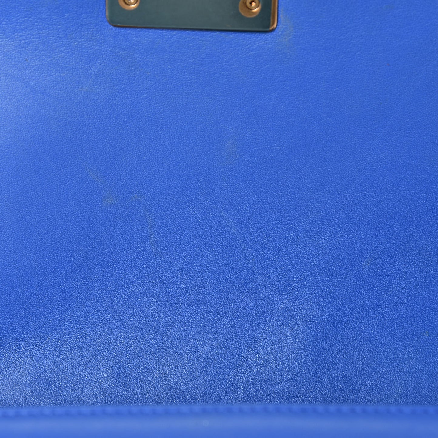 Lambskin Quilted Medium Boy Flap Blue