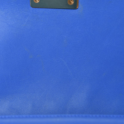 Chanel Lambskin Quilted Medium Boy Flap Blue 11 of 31