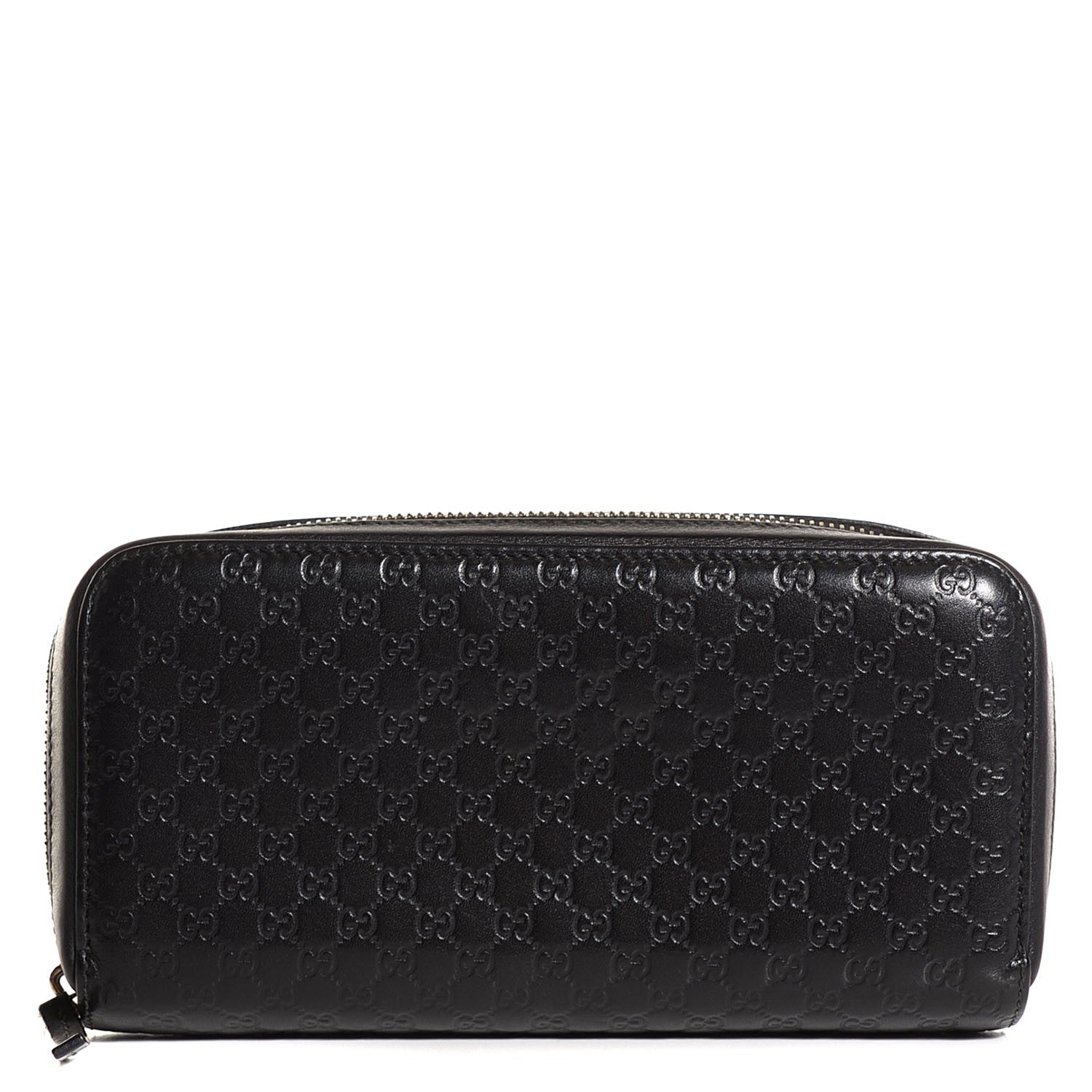 Gucci Microguccissima Large Zip Around Wallet Black 1 of 8