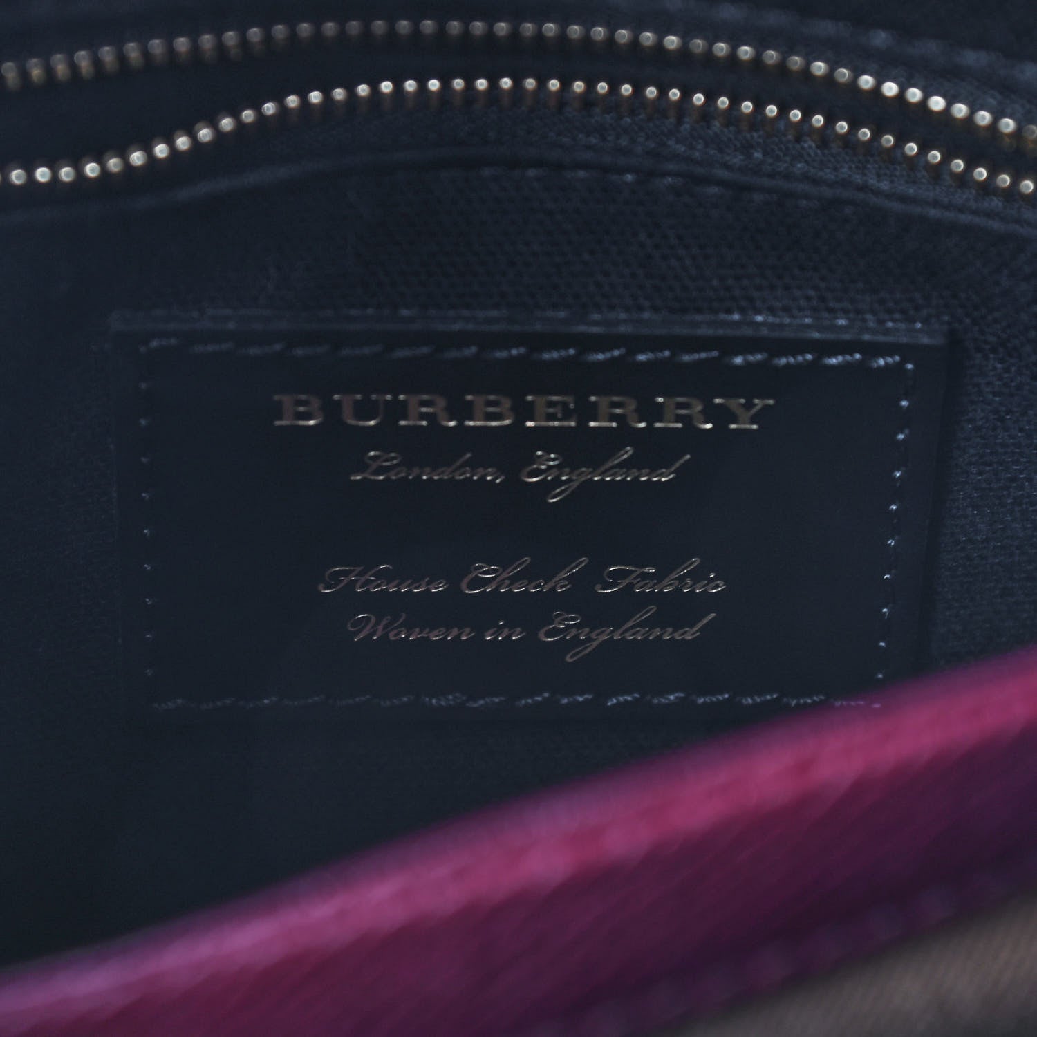 Burberry Derby Calfskin House Check Small Camberley Mahogany Red 6 of 8