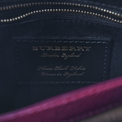 Burberry Derby Calfskin House Check Small Camberley Mahogany Red 6 of 8