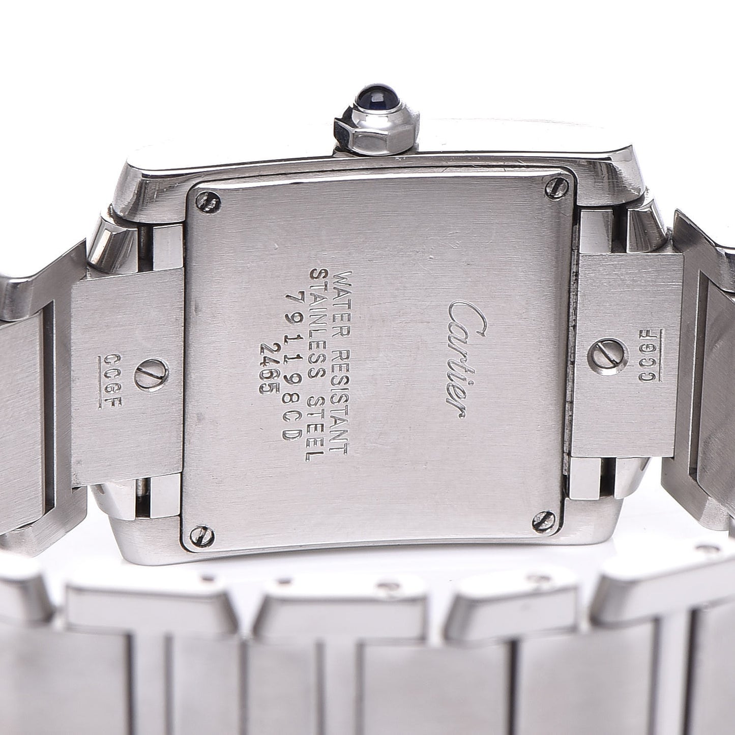 Stainless Steel 25mm Tank Francaise Quartz Watch