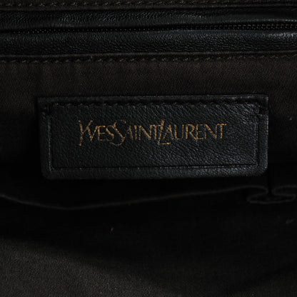 Saint Laurent Textured Patent Large Roady Hobo Bordeaux 6 of 7