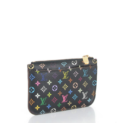 Louis Vuitton Monogram Multicolor Key Pouch Black Grenade 3 of 8