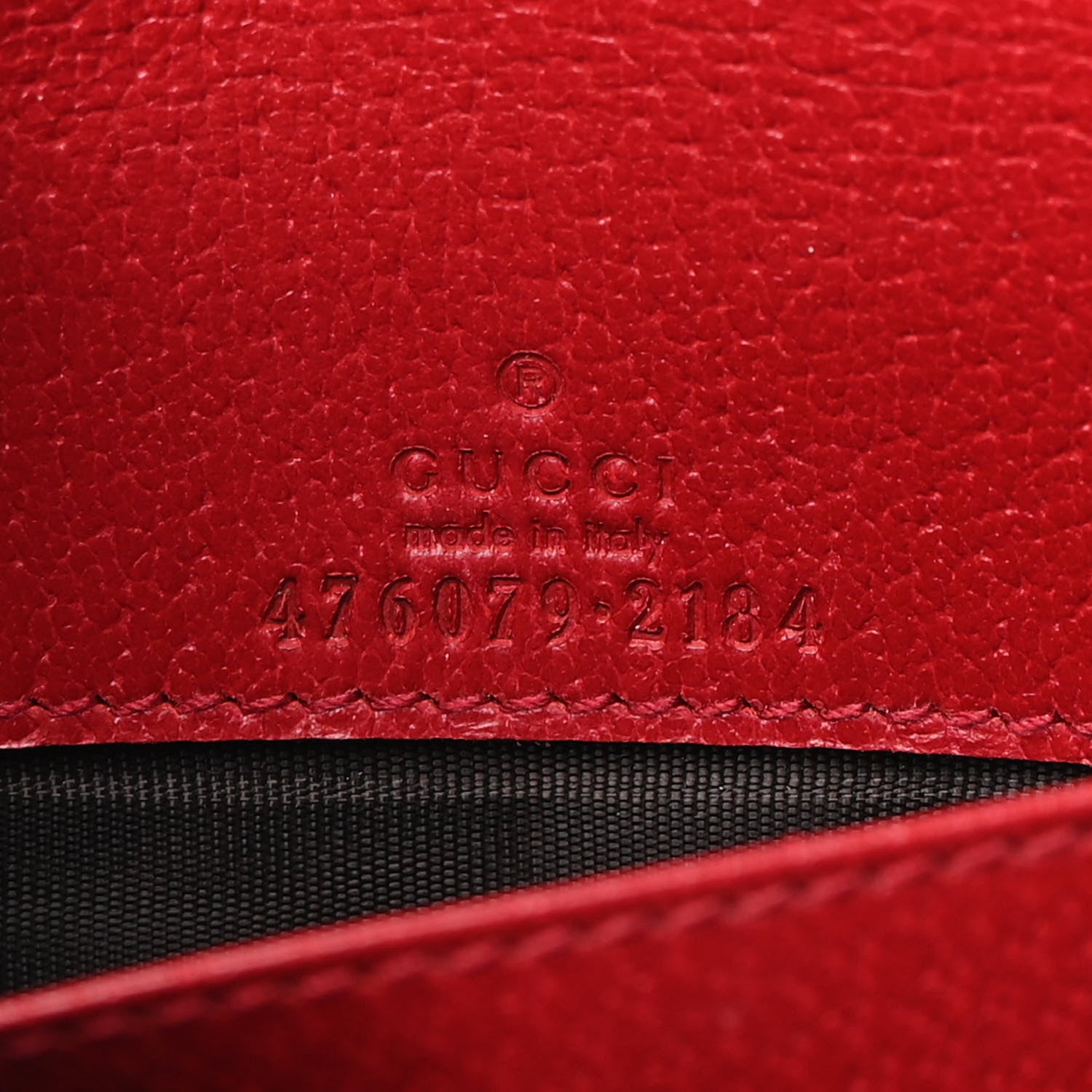 Gucci GG Supreme Monogram Web Queen Margaret Chain Wallet Red 6 of 8