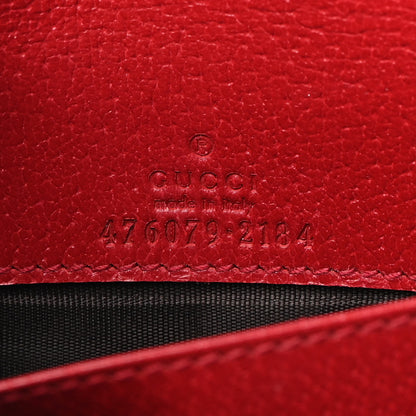 Gucci GG Supreme Monogram Web Queen Margaret Chain Wallet Red 6 of 8