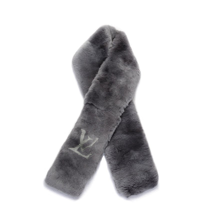 Louis Vuitton Rabbit Fur Echarpe Rex Stole Gray 1 of 3