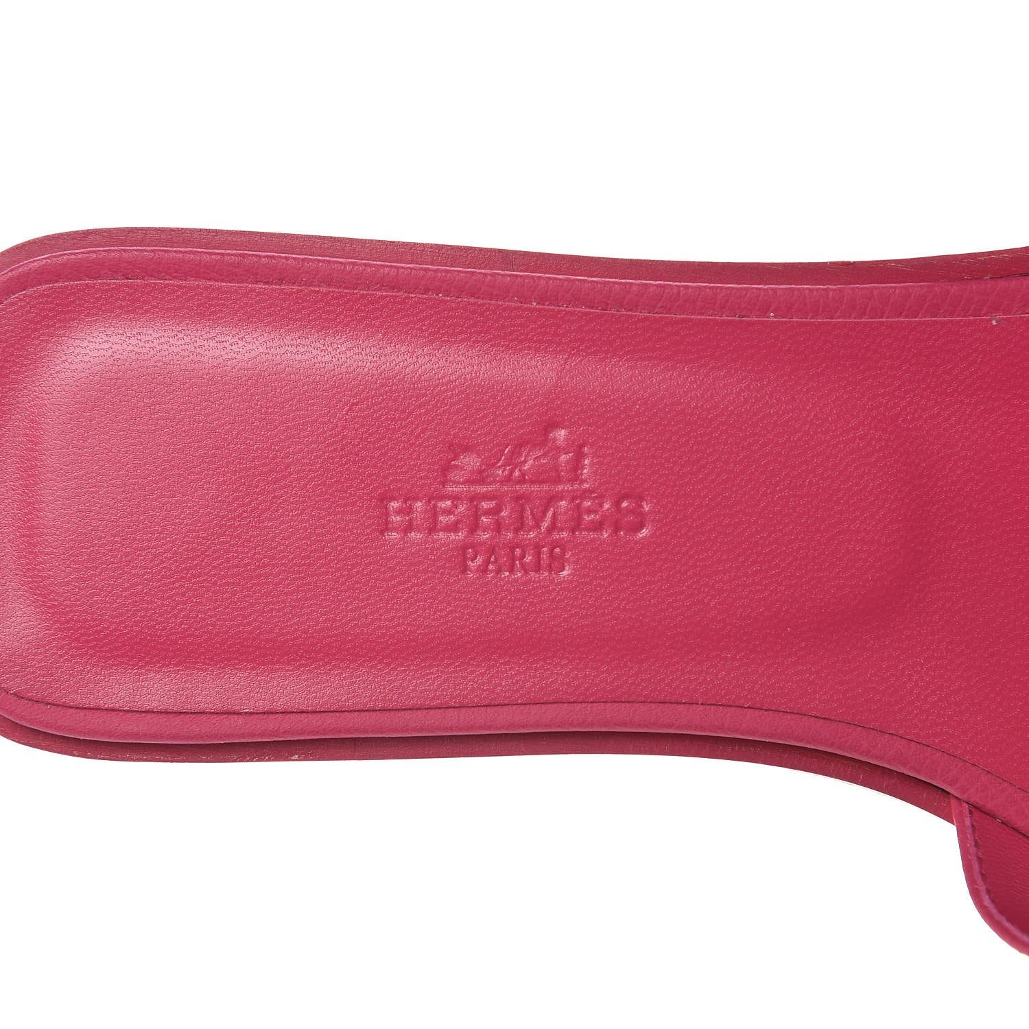 Hermes Epsom Oran Sandals 37 Rouge Azalee 6 of 8