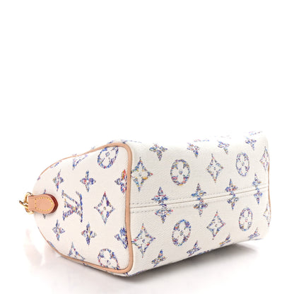 Louis Vuitton Monogram Jacquard Fabric Speedy Bandouliere 20 Multicolor Beige 4 of 9