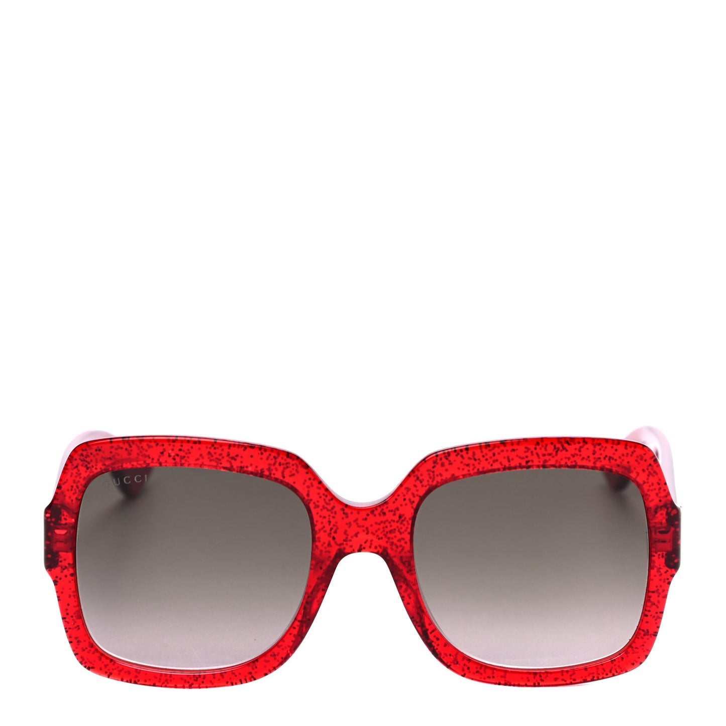 Acetate Square Frame Sunglasses GG0036S Glitter Red
