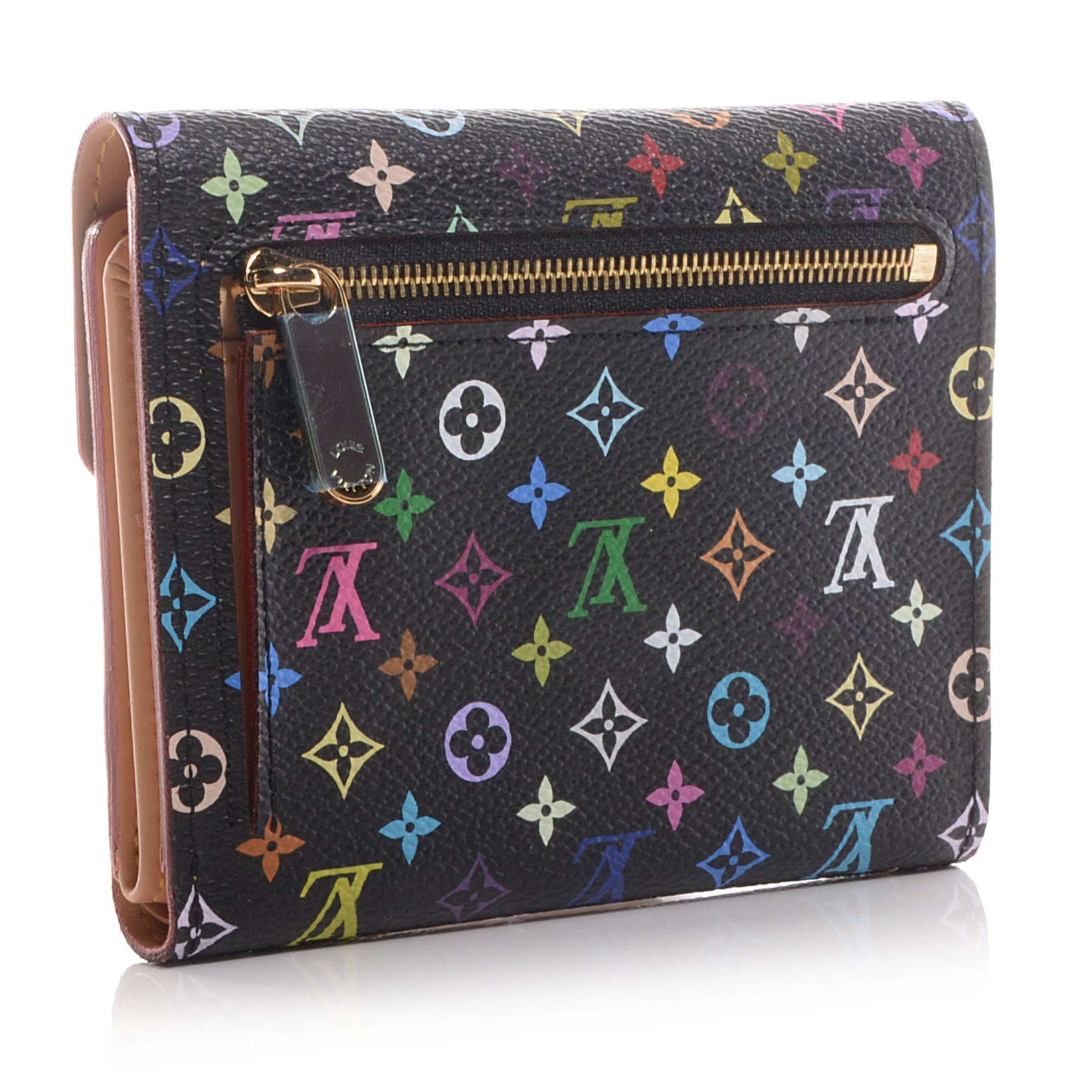 Louis Vuitton Monogram Multicolor Koala Wallet Black 3 of 7