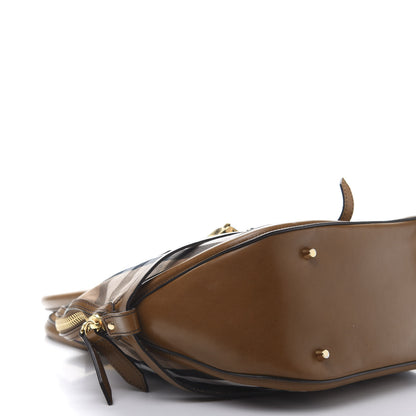 Burberry Bridle Calfskin House Check Owl Medium Orchard Bowling Bag Brown Ochre 6 of 13
